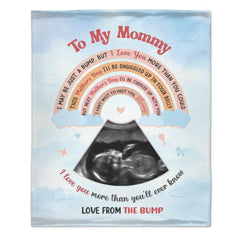 I May Be Just A Bump - Family Personalized Custom Photo Blanket