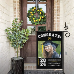 Graduation Celebration - Graduation Gift - Personalized Custom Photo Flag