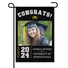 Graduation Celebration - Graduation Gift - Personalized Custom Photo Flag