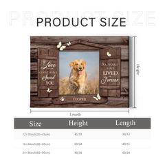 Personalized Pet Photo Memorial Gifts - Gifts To Remember A Pet Wooden Window Shutters Wall Art