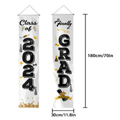 Personalized Graduation Door Banner - Finally Grad, Custom Name