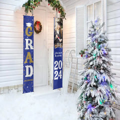 Personalized Custom 4 Photo Graduation Door Banner Party Decorations