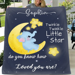 Personalized Baby Blanket - Do You Know How Loved To You