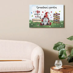 Love Being A Grandma - Family Personalized Custom Horizontal Canvas