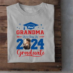 Personalized Class of 2024 Proud Graduate Shirt, Custom Photo