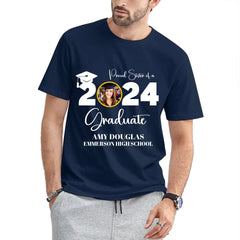 Custom Graduation Photo Shirt, Proud Mom Of A Graduate