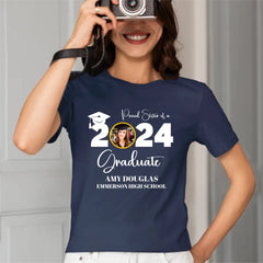 Custom Graduation Photo Shirt, Proud Mom Of A Graduate