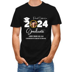 Custom Graduation Photo Shirt, Proud Mom Of A Graduate