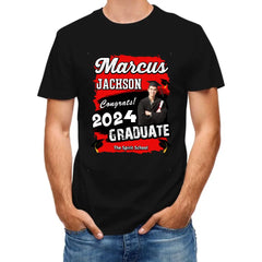 Graduation Shirt Custom Photo Congrats 2024