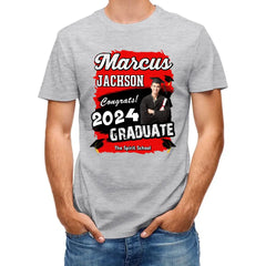 Graduation Shirt Custom Photo Congrats 2024