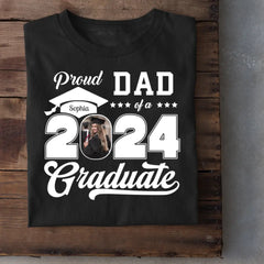 Personalized Graduation 2024 ShirtsProud Family Graduate 2024 GraduatePictureand Photo Class Of 2024 SeniorFamily Shirt copy