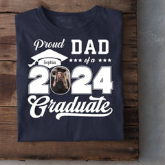 Personalized Graduation 2024 ShirtsProud Family Graduate 2024 GraduatePictureand Photo Class Of 2024 SeniorFamily Shirt copy