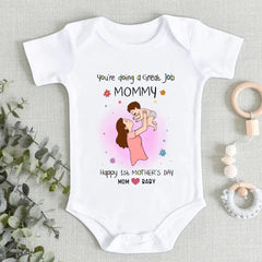 Happy 1st Mother's Day Baby Onesie - Personalized Baby Onesie