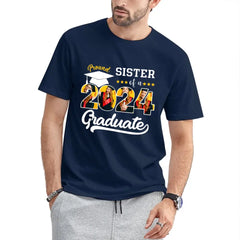 Custom Vintage Photos T-Shirt, Proud Family Team of a 2024 Graduation