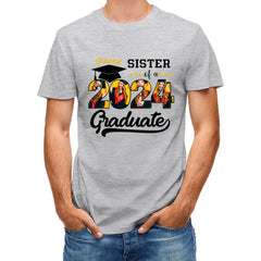 Custom Vintage Photos T-Shirt, Proud Family Team of a 2024 Graduation