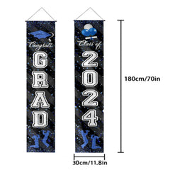 Custom Congrats Grad With Photo 3 Piece Set Graduation Banner, Graduation Gift