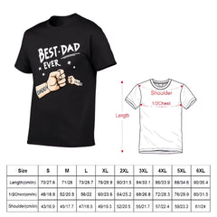 The Best Dad Ever - Family Personalized Custom Unisex T-shirt - Father's Day, Birthday Gift For Dad