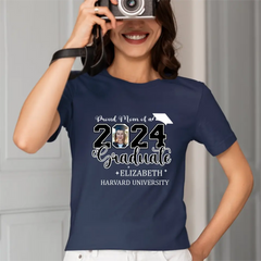 Class of 2024 Proud Mom and Dad Shirts, Graduation Gifts, Custom Photos