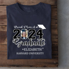 Class of 2024 Proud Mom and Dad Shirts, Graduation Gifts, Custom Photos