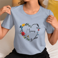 Family Personalized Unisex T-Shirt - Gift for Mom, Grandma