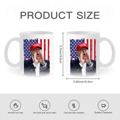 Personalized Trump Mug With America Flag