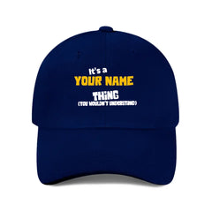 You won’t understand, customized name mesh cap baseball cap