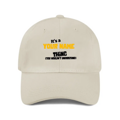 You won’t understand, customized name mesh cap baseball cap