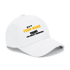 You won’t understand, customized name mesh cap baseball cap