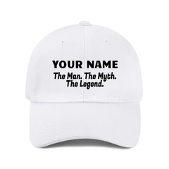 Man Myth Legend, Name Customized Baseball Cap Mesh Cap