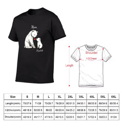 Customized bear children's cotton T-shirt with personalized name