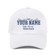 Lake view room baseball cap mesh cap