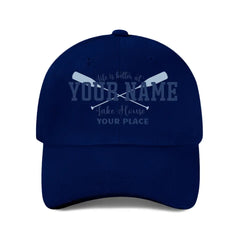 Lake view room baseball cap mesh cap