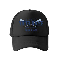 Lake view room baseball cap mesh cap