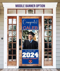 Customized Picture School Badge Congratulations to the Class of 2024 Door Banner