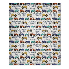 Free shipping✈️Cartoon Small Tractor Personalized Kid's Blanket