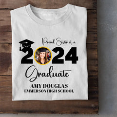 Custom Graduation Photo Shirt, Proud Mom Of A Graduate