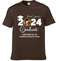 Custom Graduation Photo Shirt, Proud Mom Of A Graduate