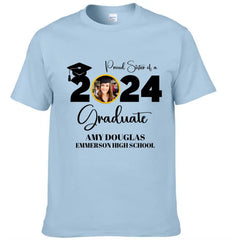 Custom Graduation Photo Shirt, Proud Mom Of A Graduate