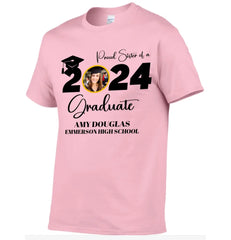 Custom Graduation Photo Shirt, Proud Mom Of A Graduate