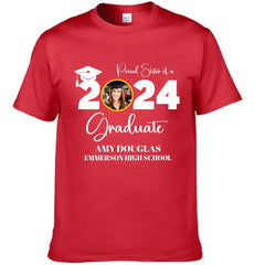 Custom Graduation Photo Shirt, Proud Mom Of A Graduate