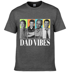 Personalized Dad Vibes Shirt-Customized Four Photos