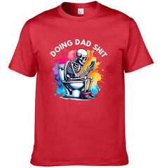 Funny Skeleton Toilet Sublimation Design, Trendy Father's Day T-Shirt