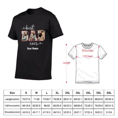 Personalized Best Dad Custom Photo Shirt