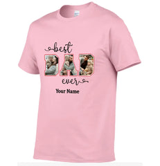 Personalized Best Dad Custom Photo Shirt