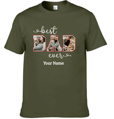 Personalized Best Dad Custom Photo Shirt