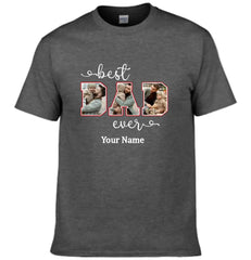 Personalized Best Dad Custom Photo Shirt