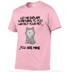 I‘m Not Your Pet Funny Expression Cat Personalized Shirt