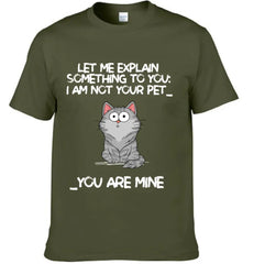 I‘m Not Your Pet Funny Expression Cat Personalized Shirt