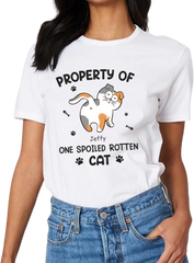 Spoiled Rotten Cats - Cat Personalized Custom T-shirt - Gift For Pet Owners, Pet Lovers