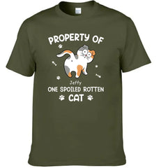 Spoiled Rotten Cats - Cat Personalized Custom T-shirt - Gift For Pet Owners, Pet Lovers